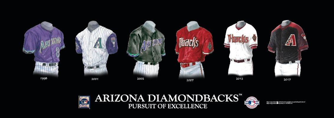 Arizona Cardinals uniform evolution plaqued poster – Heritage Sports Stuff