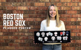 Boston Red Sox uniform history poster