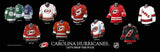 Carolina Hurricanes uniform evolution plaqued poster