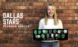 Dallas Stars jersey evolution poster