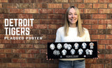 Detroit Tigers uniform history poster