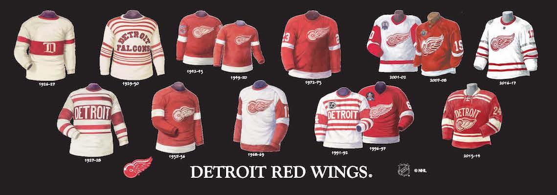 Black Detroit Red Wings Fan Jerseys for sale