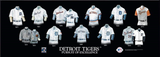 Detroit Tigers uniform history poster