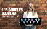 Los Angeles Dodgers uniform history poster