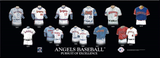 Los Angeles Angels  uniform history poster