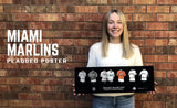 Miami Marlins uniform history poster