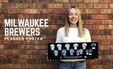 Milwaukee Brewers uniform history poster