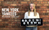 New York Yankees uniform history poster