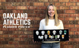 Oakland Athletics uniform history poster