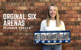 NHL Original Six arenas plaqued poster