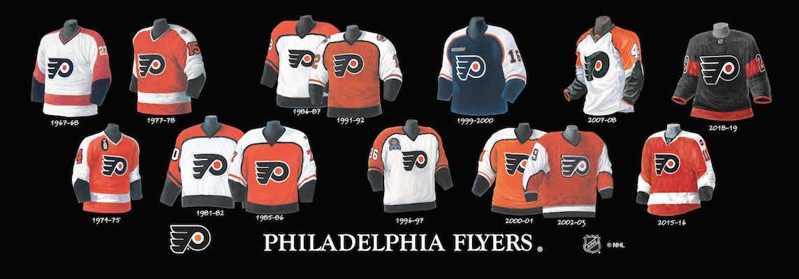 Philadelphia Flyers Embroidered Crest Jersey New NHL Hockey 12 inches wide