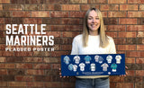 Seattle Mariners uniform history poster