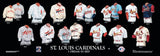 St. Louis Cardinals uniform history poster