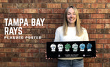 Tampa Bay Rays uniform history poster