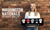 Washington Nationals uniform history poster