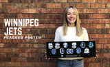 Winnipeg Jets uniform evolution plaqued poster