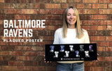 Baltimore Ravens uniform history poster