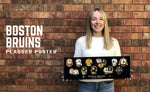 Boston Bruins uniform evolution plaqued poster