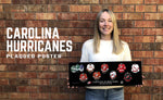 Carolina Hurricanes uniform evolution plaqued poster