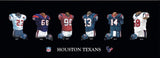 Houston Texans uniform history poster