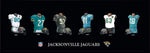 Jacksonville Jaguars uniform history poster