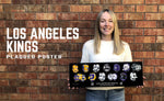 Los Angeles Kings uniform evolution plaqued poster
