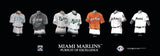Miami Marlins uniform history poster