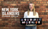 New York Islanders uniform evolution plaqued poster