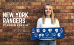 New - New York Rangers uniform evolution plaqued poster