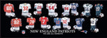 New England Patriots uniform history poster