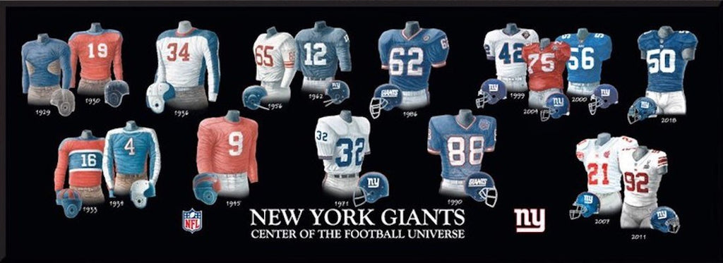 NFL 100 - WEEK 1 - GIANTS UNIFORM  Uniform, Sports templates, Giants