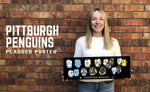 Pittsburgh Penguins uniform evolution plaqued poster