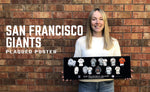 San Francisco Giants uniform history poster