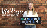 Newer - Toronto Maple Leafs uniform evolution plaqued poster
