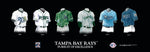 Tampa Bay Rays uniform history poster