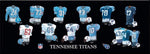 Tennessee Titans uniform history poster