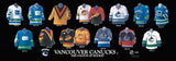 Vancouver Canucks uniform evolution plaqued poster