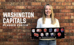 Washington Capitals uniform evolution plaqued poster
