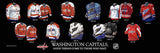 Washington Capitals uniform evolution plaqued poster
